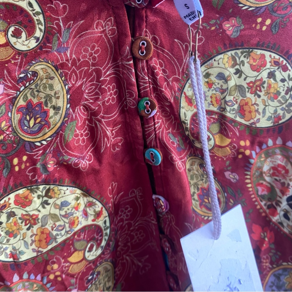 JOHNNY WAS Paisley Button Blouse - Picture 10 of 11